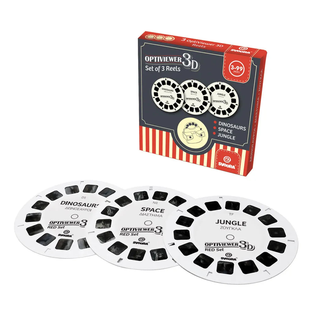 Svoora retro 3D akinių diskų papildymas A, 3 vnt.