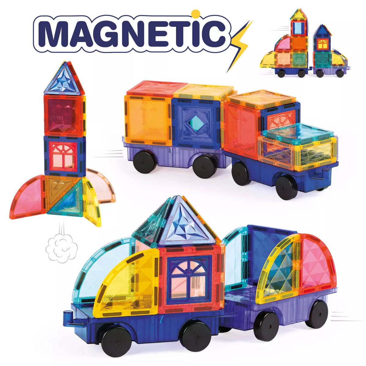 LUDI magnetinis konstruktorius su ratais