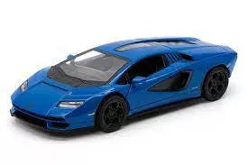 KiNSMART automobilis, Lamborghini Countach LPI 800-4, mėlynas