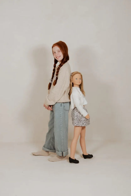 Arias lėlė Carole su baltu švarkeliu, 105 cm