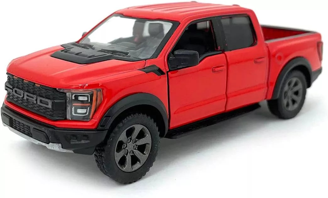 KiNSMART automobilis, 2022 Ford F-150 Raptor, raudonas