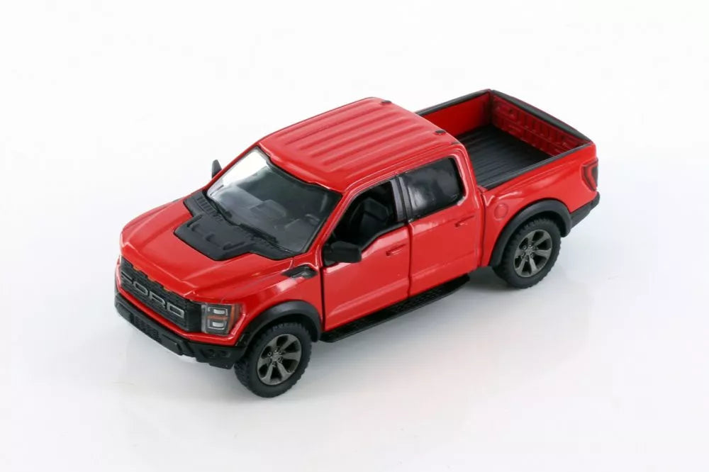 KiNSMART automobilis, 2022 Ford F-150 Raptor, raudonas