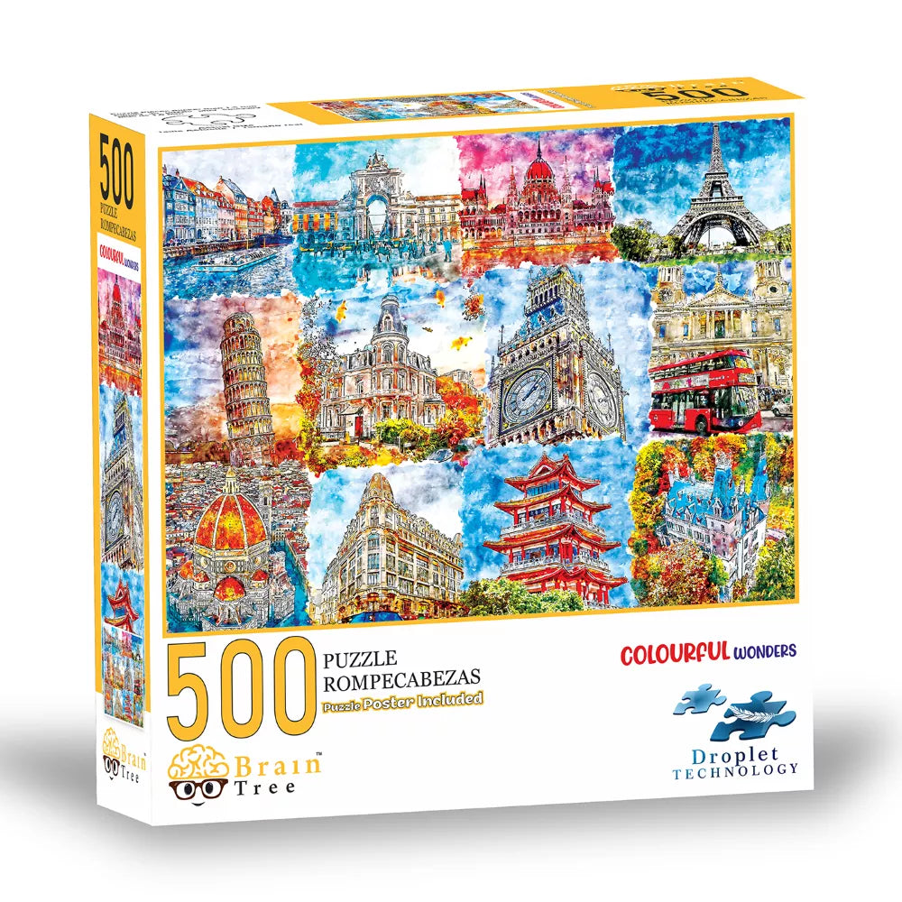 Brain Tree dėlionė, Spalvoti stebuklai, 500 det.
