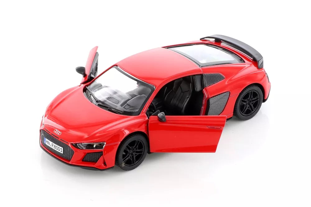 KiNSMART automobilis, 2020 Audi R8 Coupé, raudonas