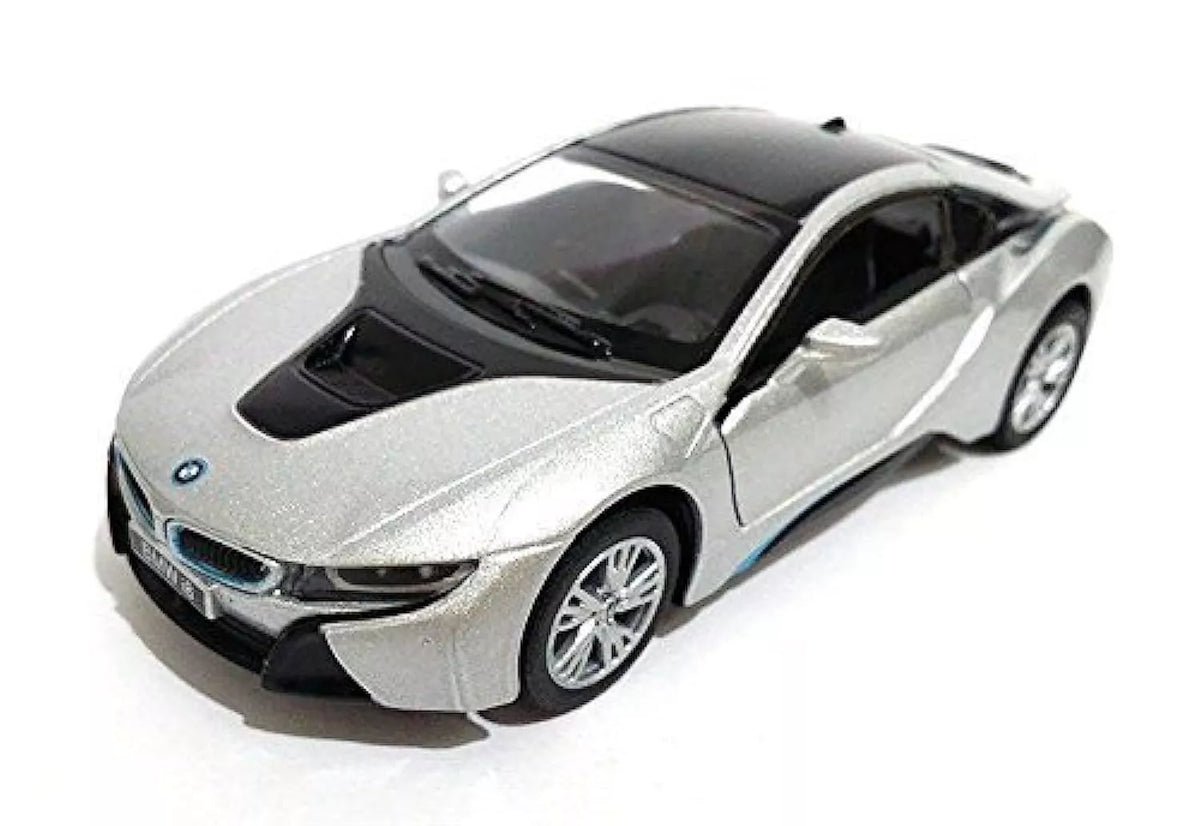 KiNSMART automobilis, BMW i8, sidabrinis