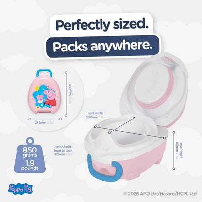 Mokomasis nešiojamas naktipuodis Peppa Pig, švelniai rausva