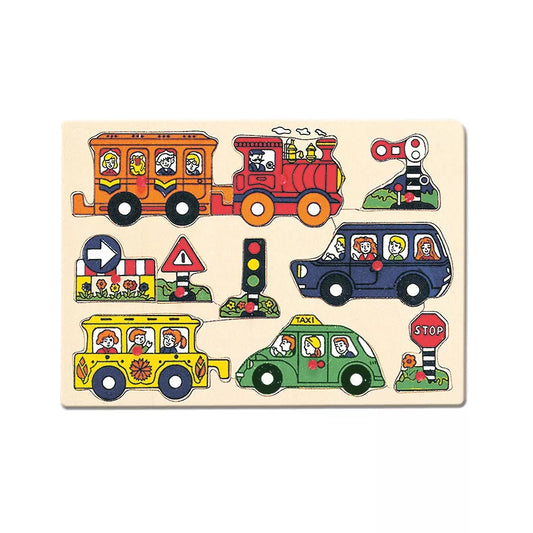 Medinė dėlionė  Transportas, 2+