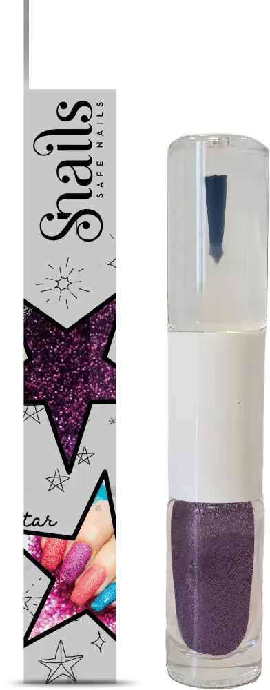 Nagų lako ir blizgučio rinkinys, violetinis