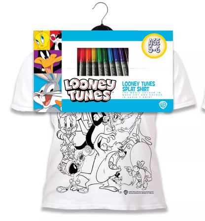 Splat Planet marškinėliai su flomasteriais Looney Tunes